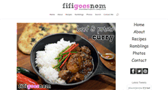 Desktop Screenshot of fifigoesnom.com