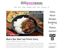 Tablet Screenshot of fifigoesnom.com